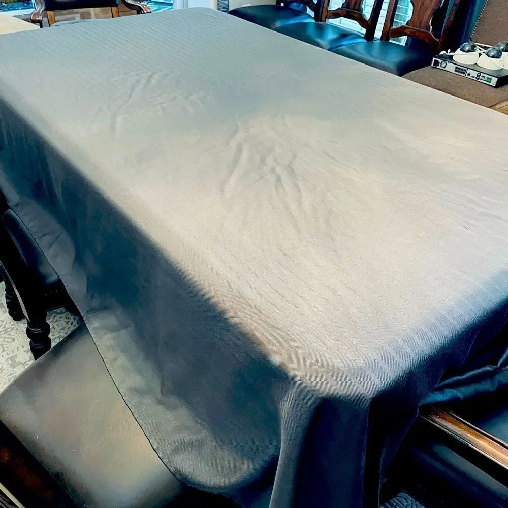 Olive Green Rectangular Fabric Tablecloth